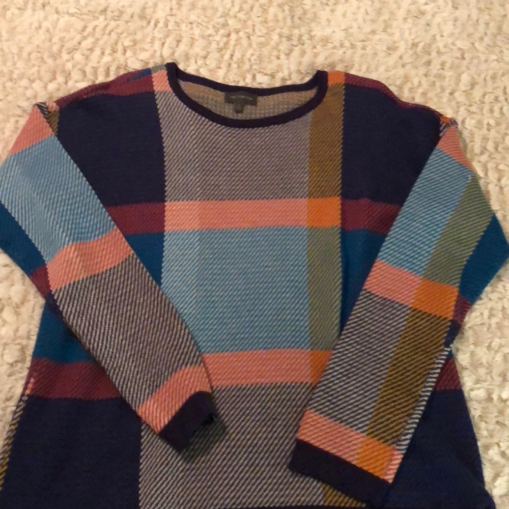 Limited color block sweater.